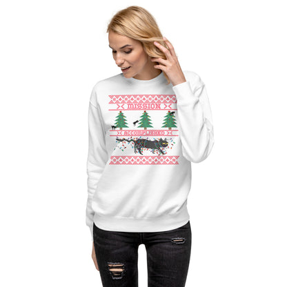 Funny Mission Accomplished Ugly Christmas Unisex Fleece Pullovers