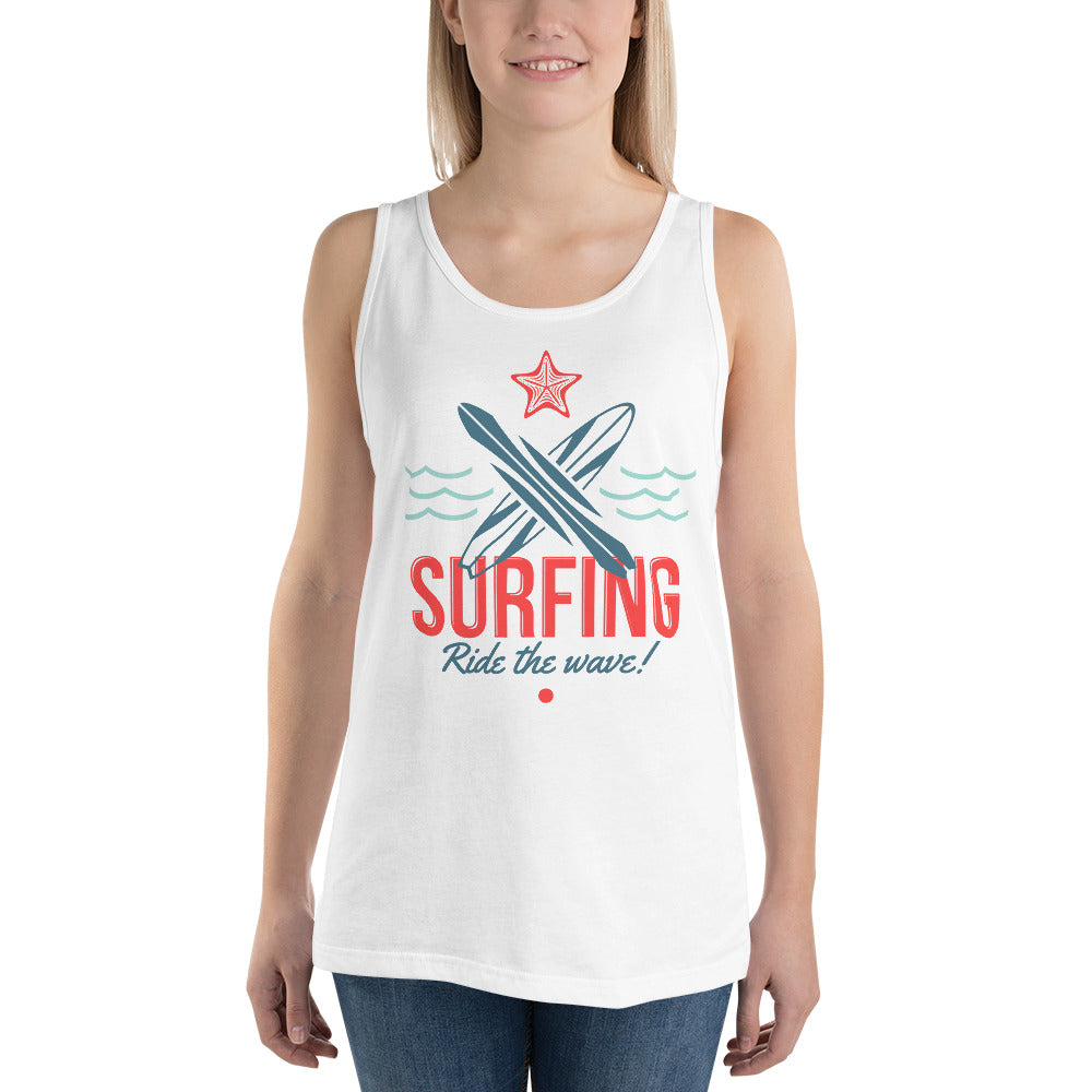 SURFING Unisex Tank Top - Bloom Seventy Seven