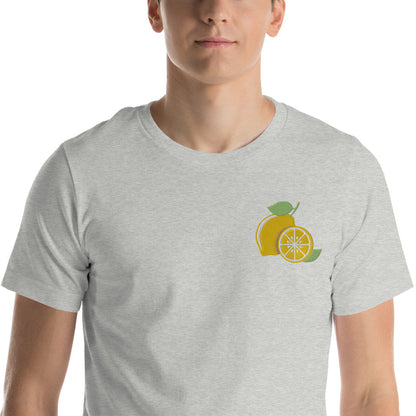 Embroidered Lemon Unisex Graphic T-Shirt