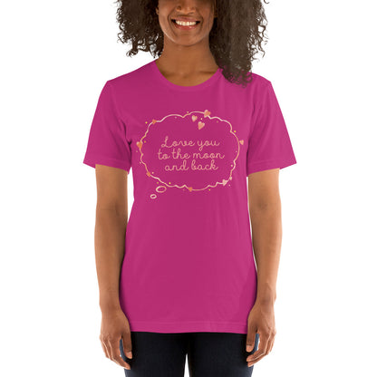 Love You To The Moon And Back Short-sleeve T-Shirt - Bella Aster