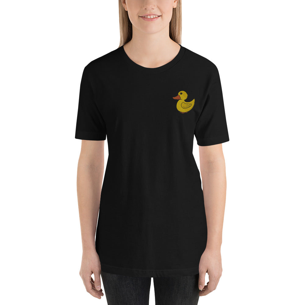 Duck Embroidered Unisex T-Shirt