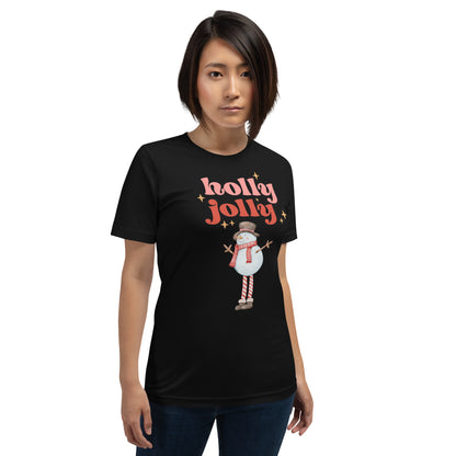 Holly Jolly Snowman Unisex T-Shirt