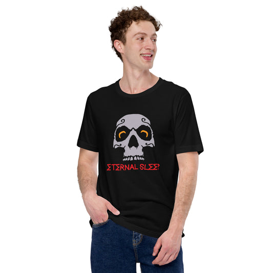 Eternal Sleep Skull Unisex T-Shirt