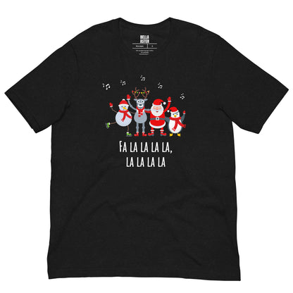 Funny Santa and Friends Singing Graphic Tee - Unisex