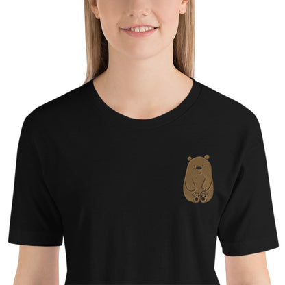 Embroidered Bear Unisex T-Shirt