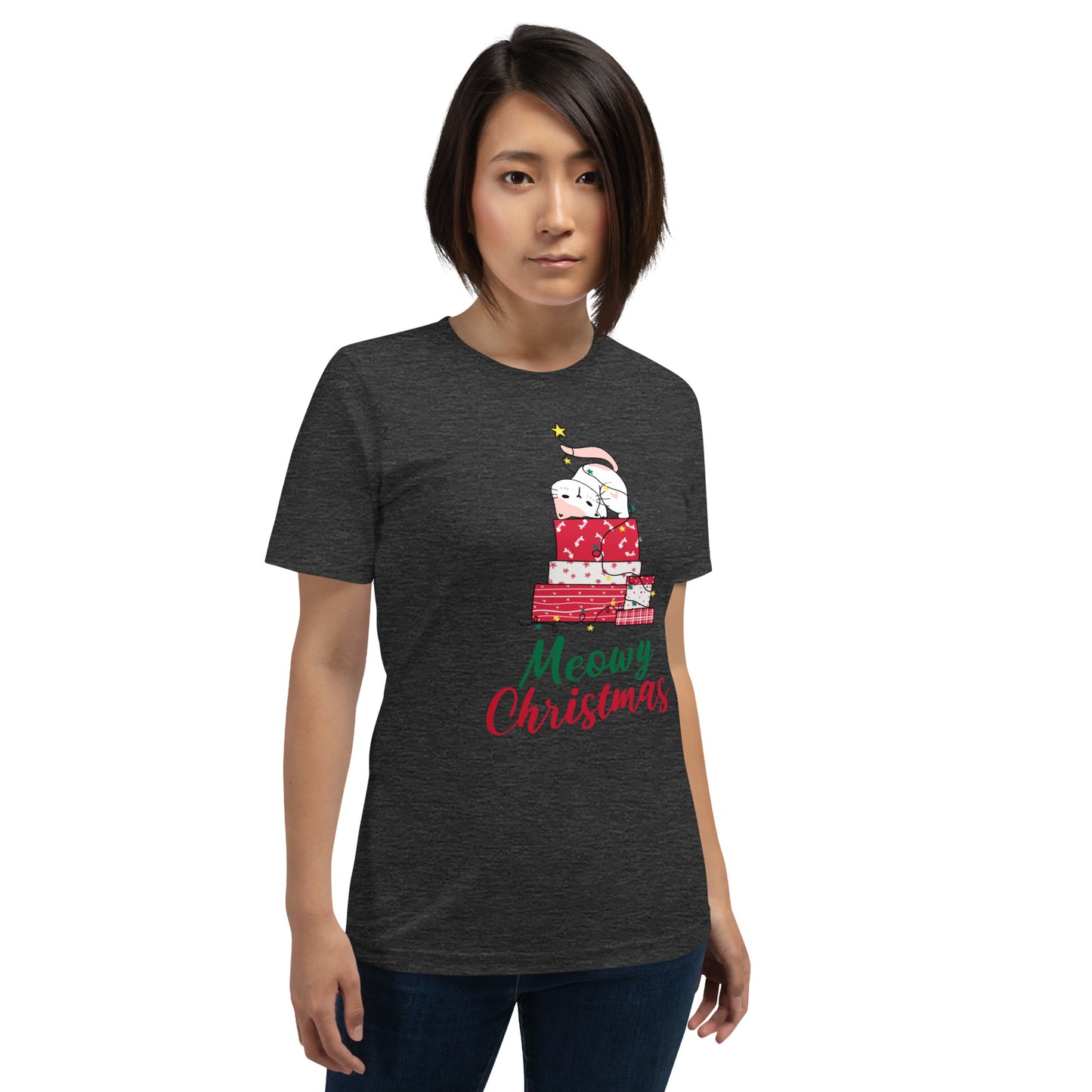 Meowy Christmas Tree Shirt - Unisex