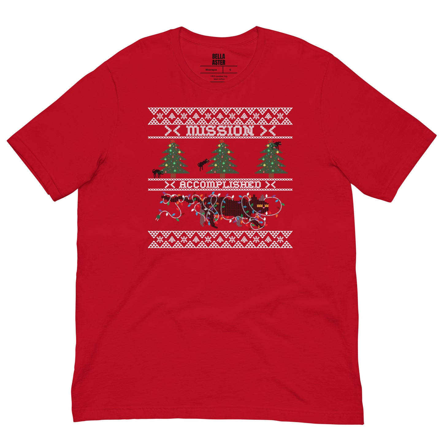 Funny Mission Accomplished Ugly Christmas T-Shirt