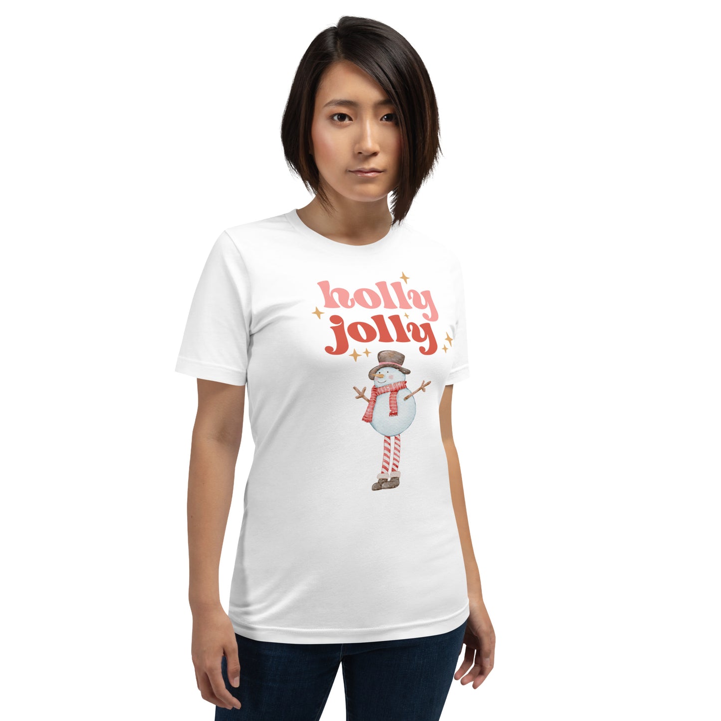 Holly Jolly Snowman Unisex T-Shirt