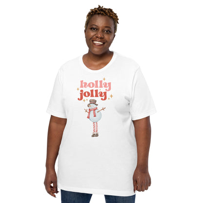 Holly Jolly Snowman Unisex T-Shirt