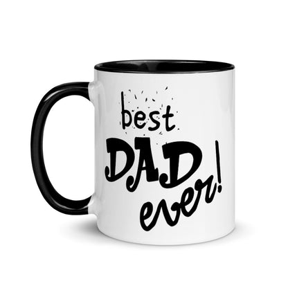 Best Dad Ever Mug with Black Inside and Handle