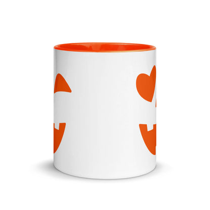 Jack-O'-Lantern Ceramic Mug with Color Inside