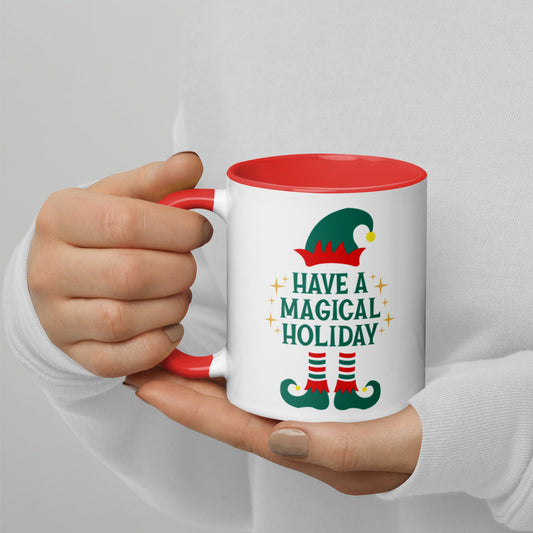 Have A Magical Holiday Mug with Color Inside