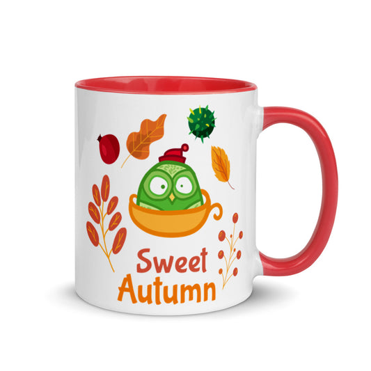Sweet Autumn Ceramic Mug with Color Inside