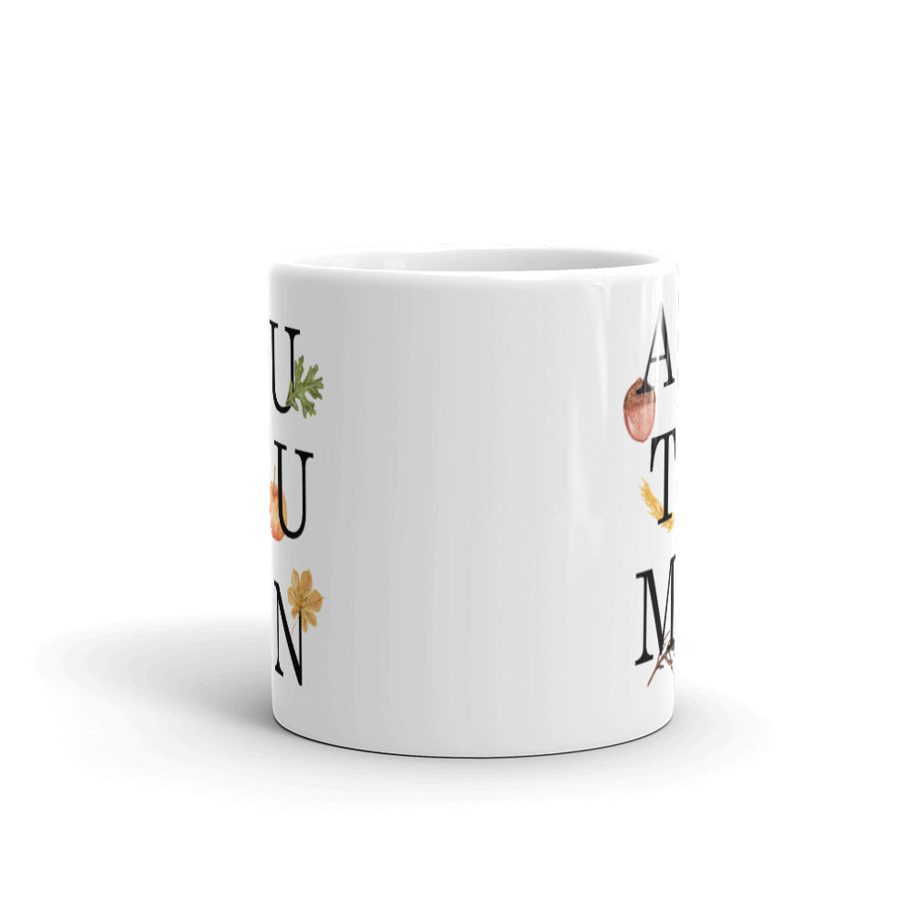 Autumn White Glossy Mug