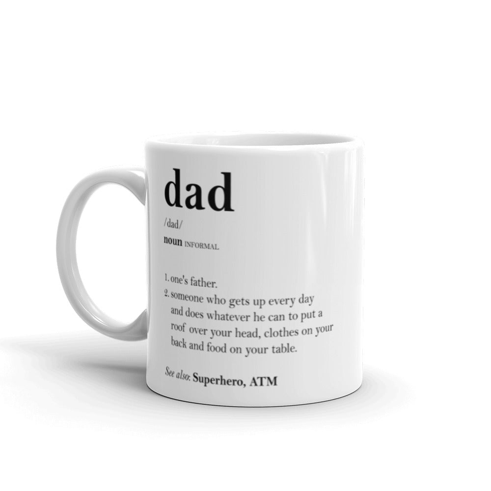 Dad Definition White Glossy Mug
