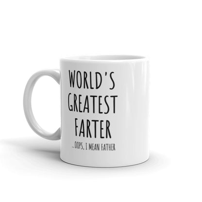 World's Greatest Farter Funny White Glossy Mug