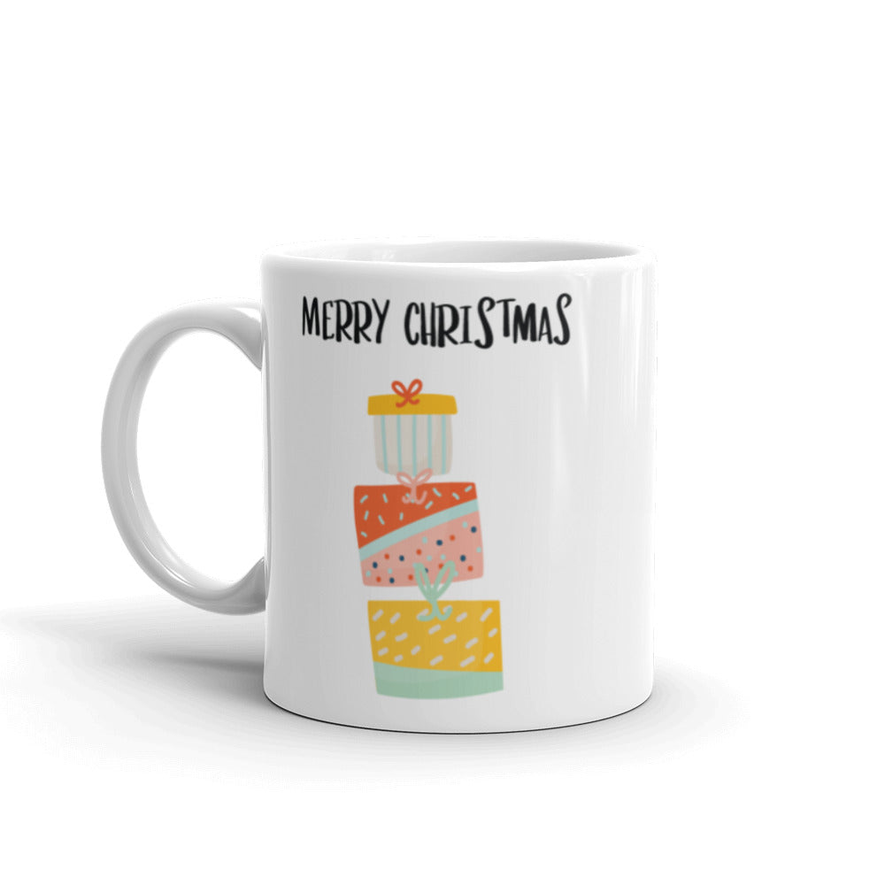 Merry Christmas White Glossy Mug - Gifts
