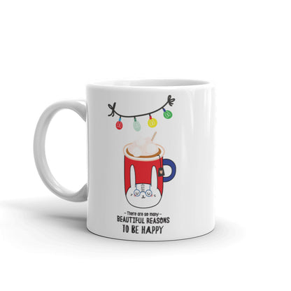 Beautiful Reasons To Be Happy Ceramic Mug - Christmas