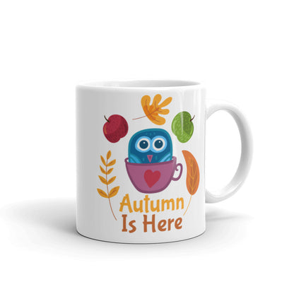 Autumn Is Here White Ceramic Mug