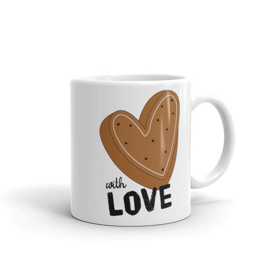 With Love White Glossy Mug