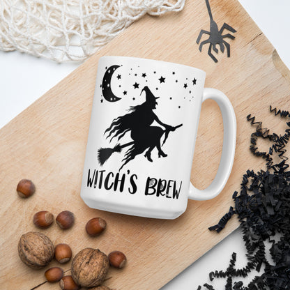 Witch's Brew White Ceramic Glossy Mug