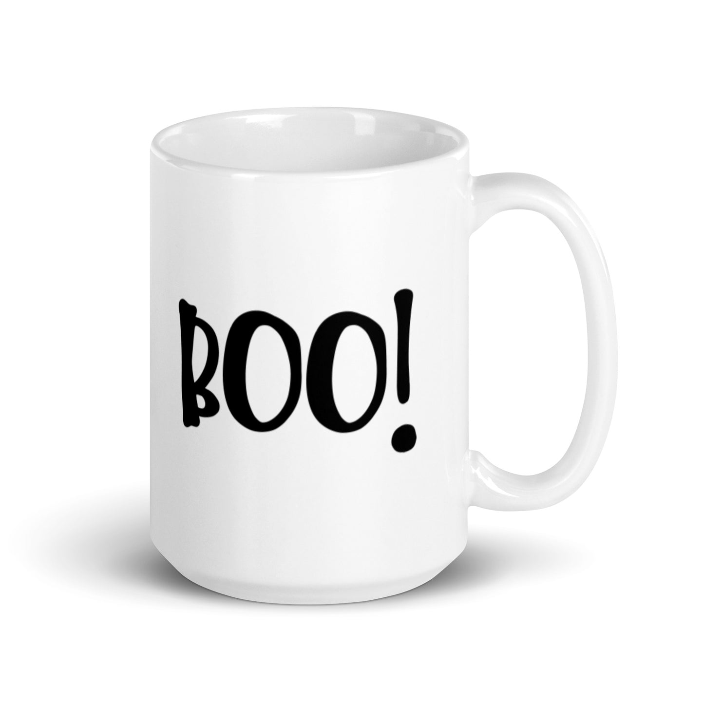 Boo! White Glossy Halloween Mug