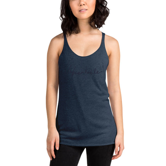 Unbreakable Women's Racerback Graphic Tank - Bloom Seventy Seven