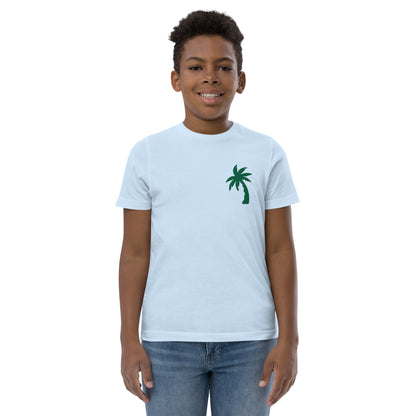 Palm Tree Embroidered Kid's Jersey T-Shirt