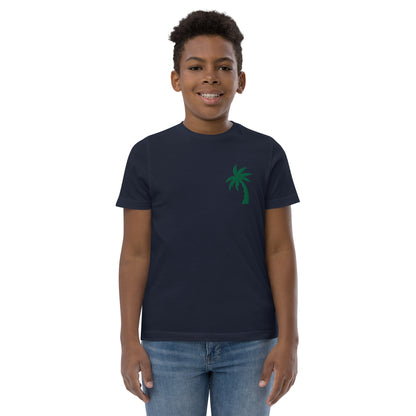 Palm Tree Embroidered Kid's Jersey T-Shirt