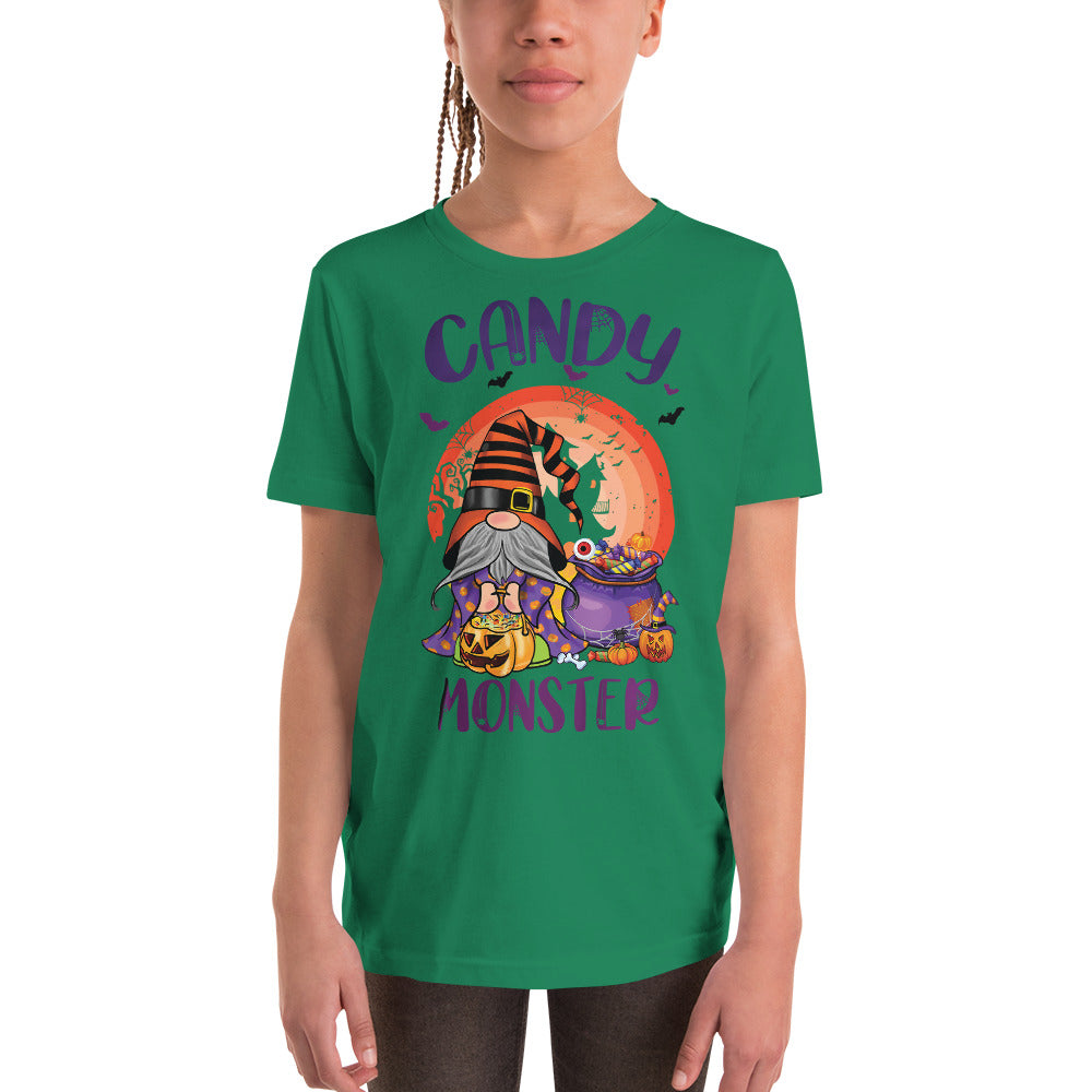 Candy Monster Halloween Gnome T-Shirt