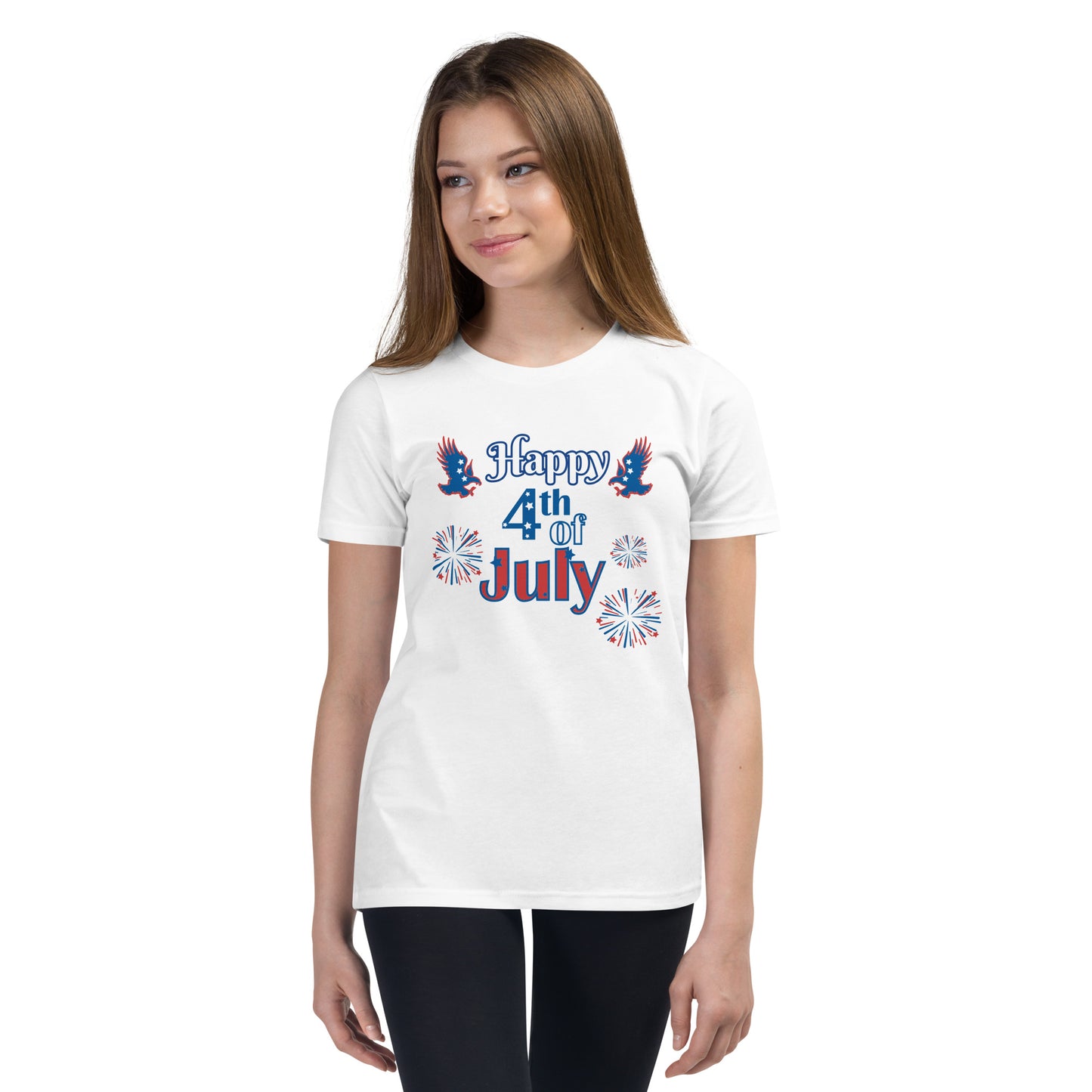 Happy 4th Of July Youth Short Sleeve T-Shirt