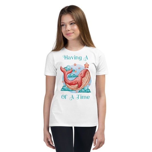 Having A Whale Of A Time Youth Short Sleeve T-Shirt