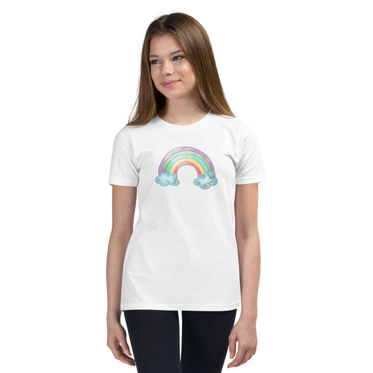 Happy Rainbow Girl's Short Sleeve T-Shirt